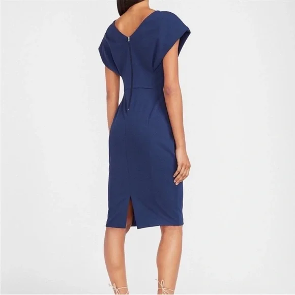 Express NWT Women’s Cap Sleeve V-Back Sheath Dress, never worn - Picture 2 of 5